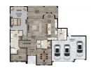 color floor plan rendering