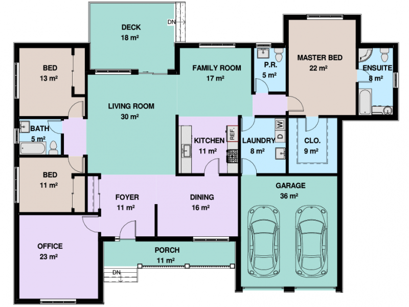 3 Floor Plan Color min 112