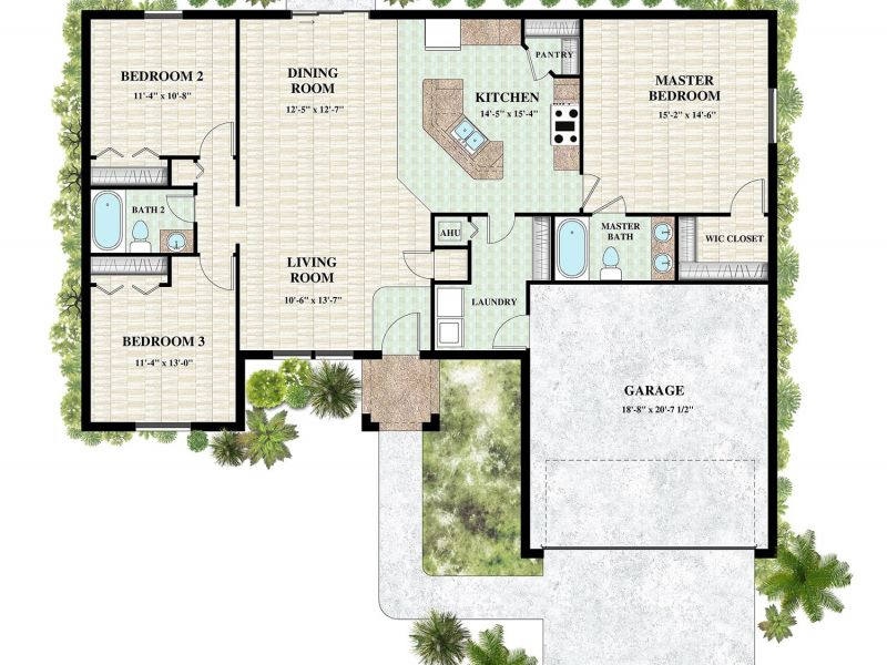 Color Floor Plan 223