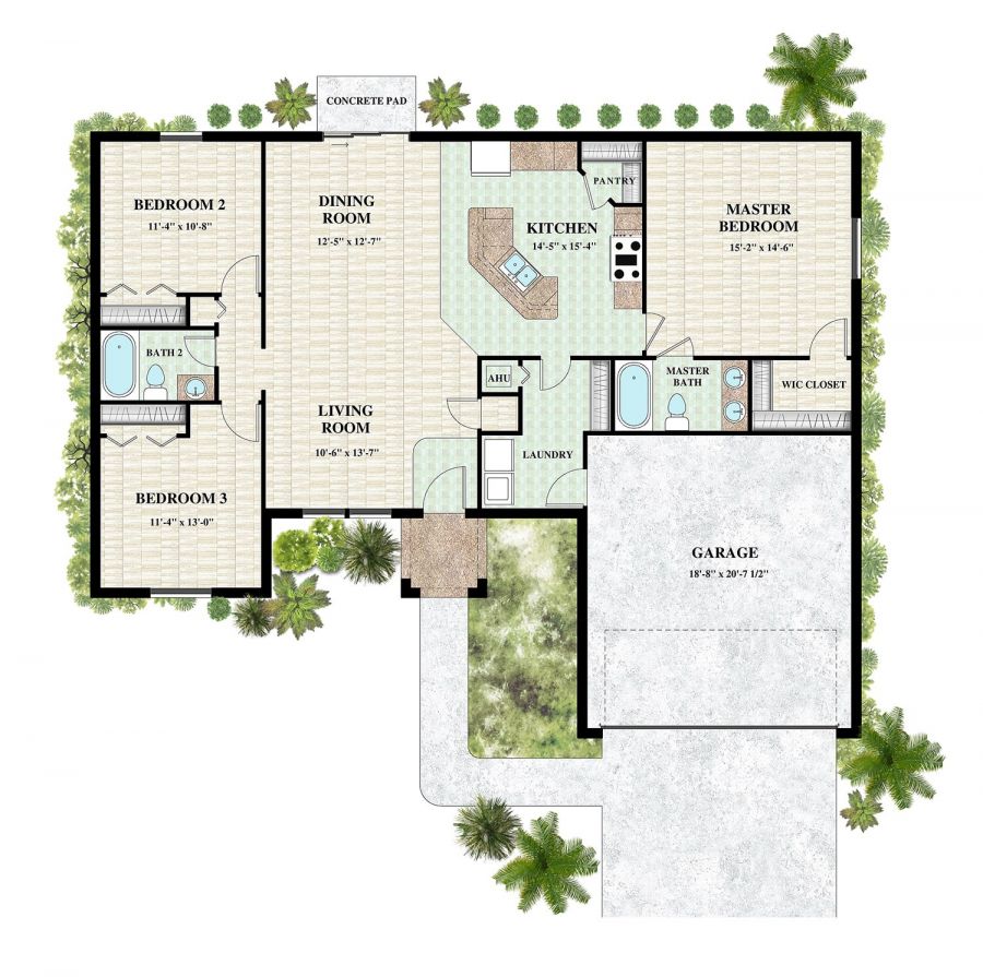 Color Floor Plan 223 Color Floor Plan 223