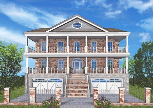 3D Front View Rendering