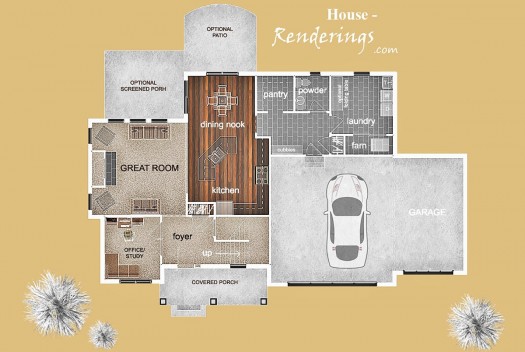 Color Floor Plan