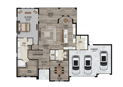 Color Floor Plan