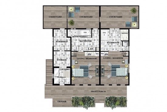 Color Floor Plan