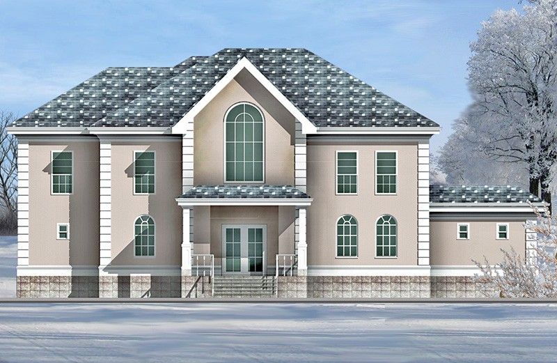 Classic house Elevation winter