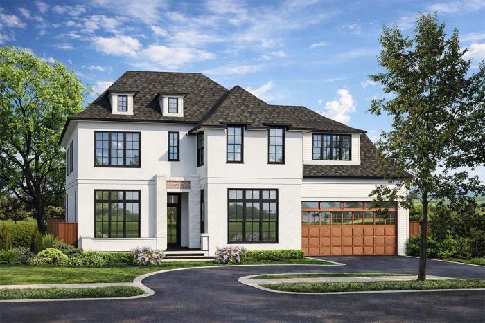 2 storey house front view