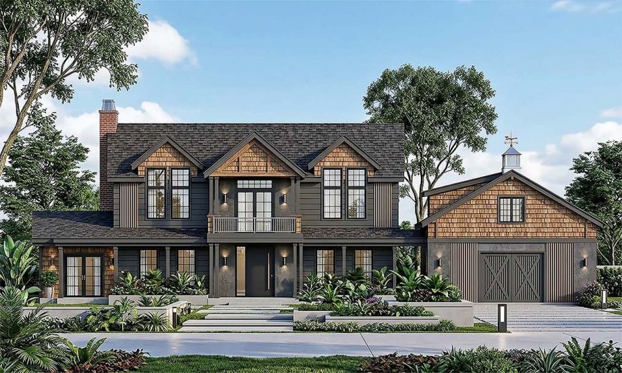 Front elevation rendering