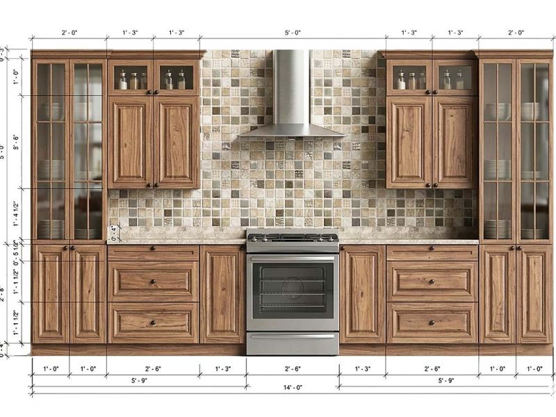 kitchen cabinets elevation